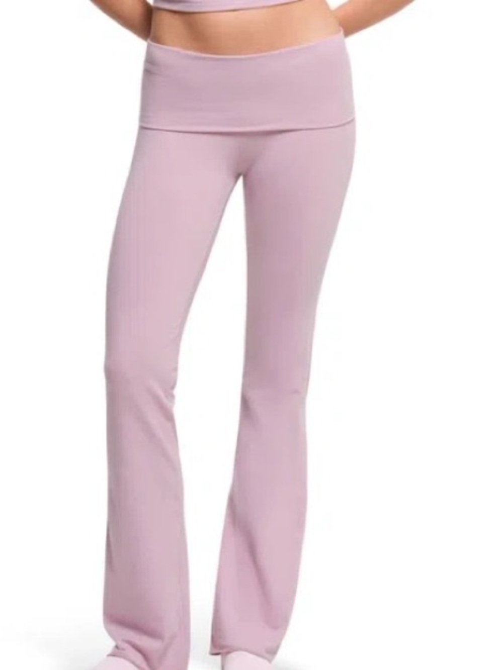 SKIMS Cotton Jersey FoldOver Lounge Pants Dusk Size Small Cotton
